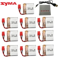 10pcs upgrade 3 7v 380mah battery for syma x21 x21w x26 x26a drone battery rc quadcopter spare parts accessories