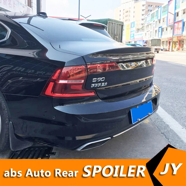 Спойлер для Volvo S90 2018-2019 спойлер ZCK Высокое качество ABS Материал заднее крыло
