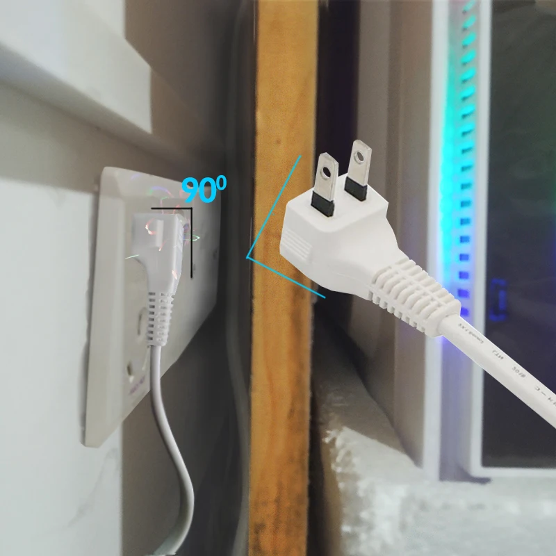 США 2Pin 2 зубец Япония удлинитель питания кабель Nema штекер к адаптер переменного