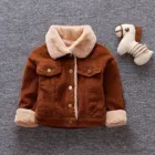 Зимняя одежда для детей, однотонное пальто на пуговицах для маленьких девочек и мальчиков, накидка, куртка, плотная теплая верхняя одежда, куртка для детей