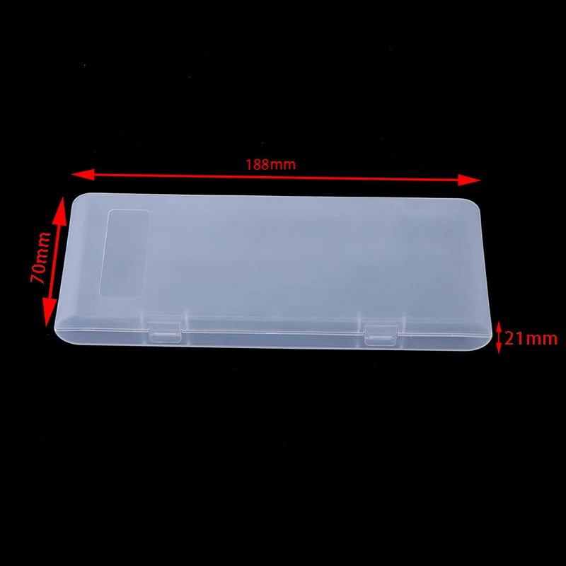 High Quality 1PC Small Clear Plastic Transparent Store With Lid Storage Box Coin battery Collection Container Case images - 6