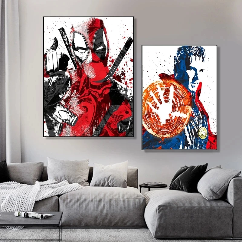 Холст с изображением Человека-паука домашний декор картины современный Капитан