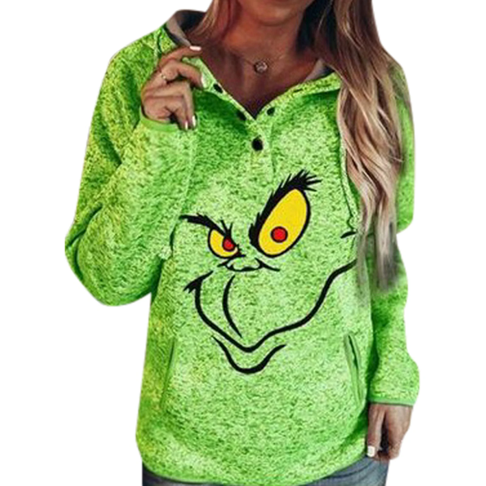 Женский Рождественский свитер с надписью пуловер круглым вырезом повседневные