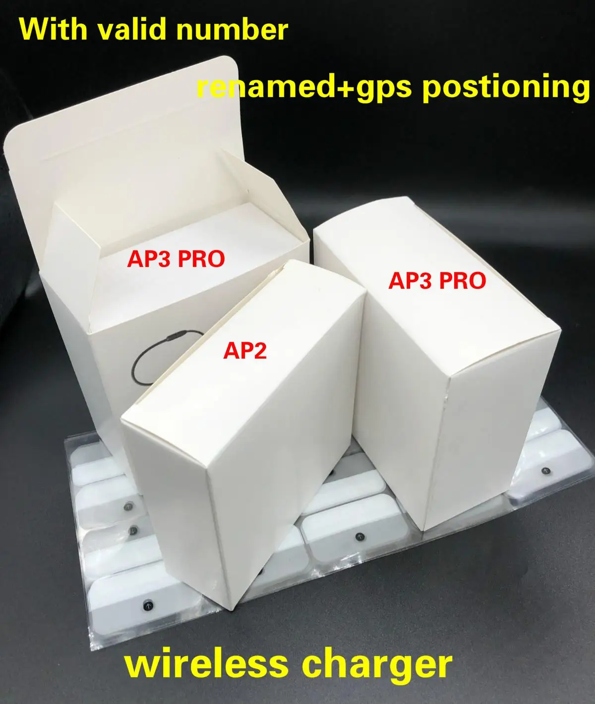 

AP3 Air 3 pods Valid Serial Number headphone Air 2 H1 chip Renamed headset 2nd Generation Wireless Charging Bluetooth Earphones