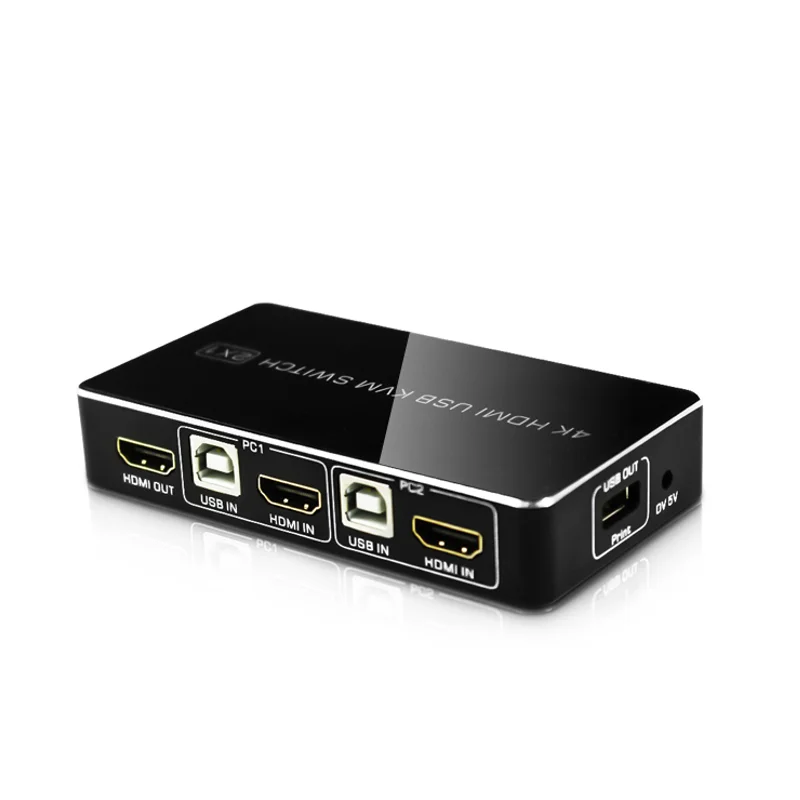 Бесплатная доставка 2 порта 4K HDMI 0 KVM USB Switcher switchers Поддержка горячий ключ и
