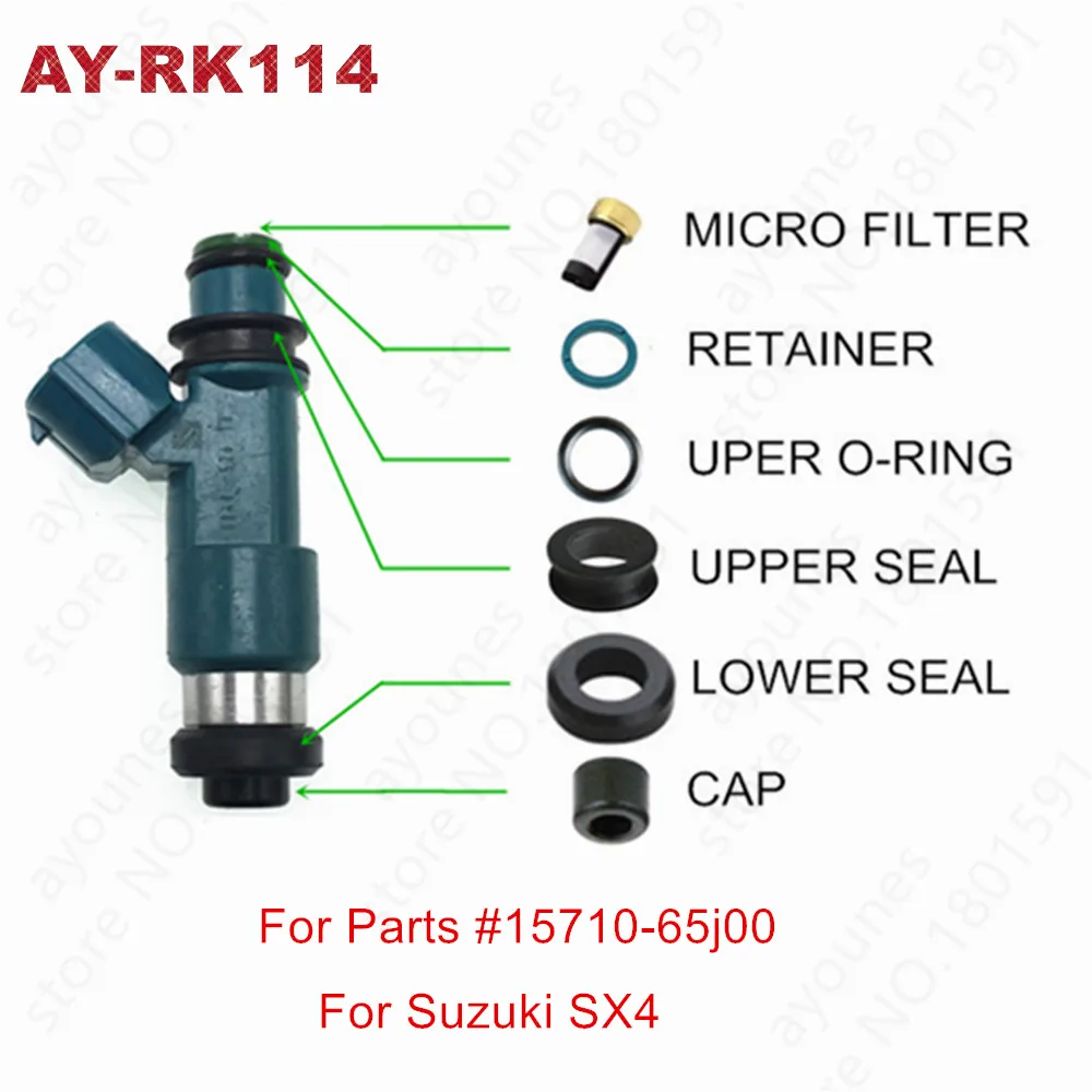 40 комплектов для Suzuki SX4 L4-2.0L части #15710-65j00 ремонтные наборы деталей топливной