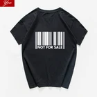 Забавная Мужская футболка со штрихкодом, не для продажи, 100% хлопковая футболка, Мужская Винтажная футболка, Мужская хипстерская хип-хоп Уличная одежда, мужская одежда