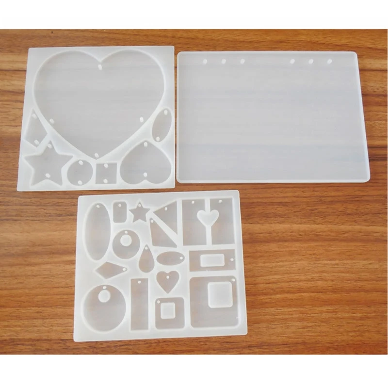 

Heart Earrings Necklace Pendant Resin Molds Silicone Earring Molds Epoxy Resin Jewelry Molds Resin Casting Pendant Molds