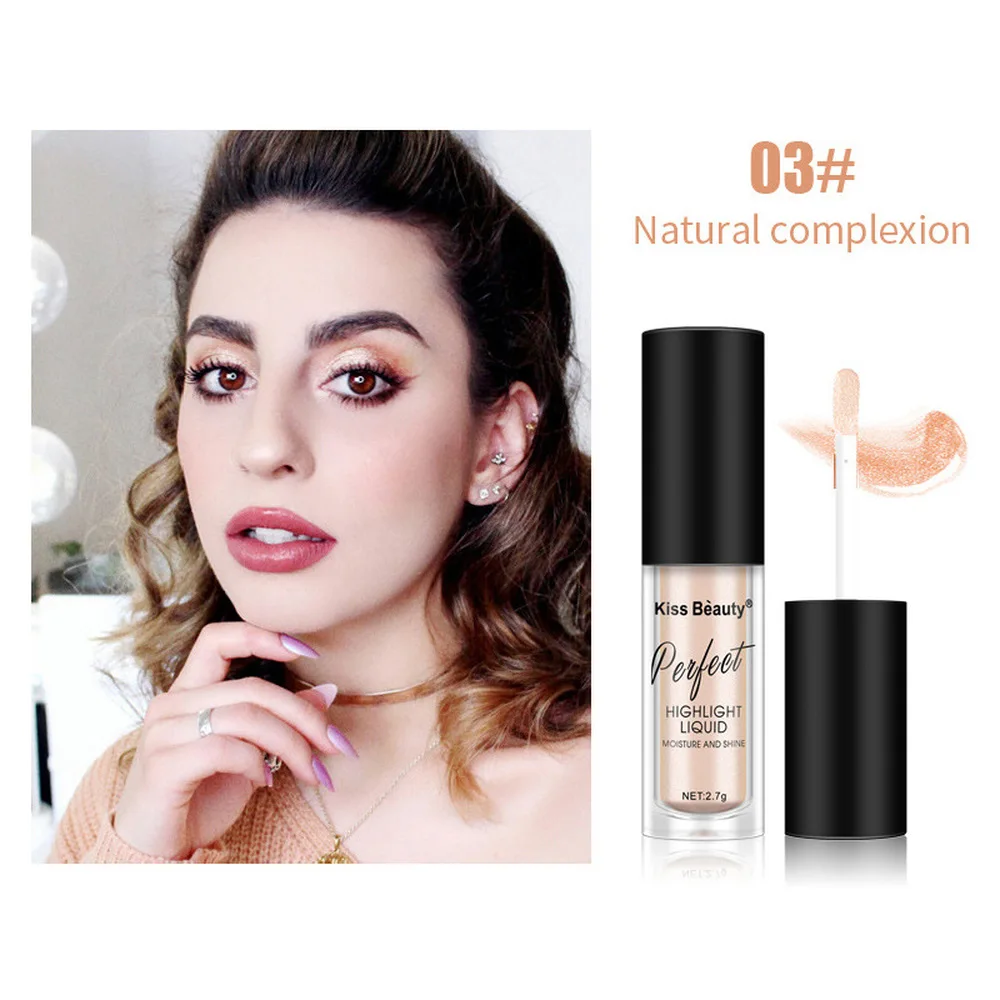 Осветитель для лица жидкий Хайлайтер консилера 3 цвета осветляющая косметика |