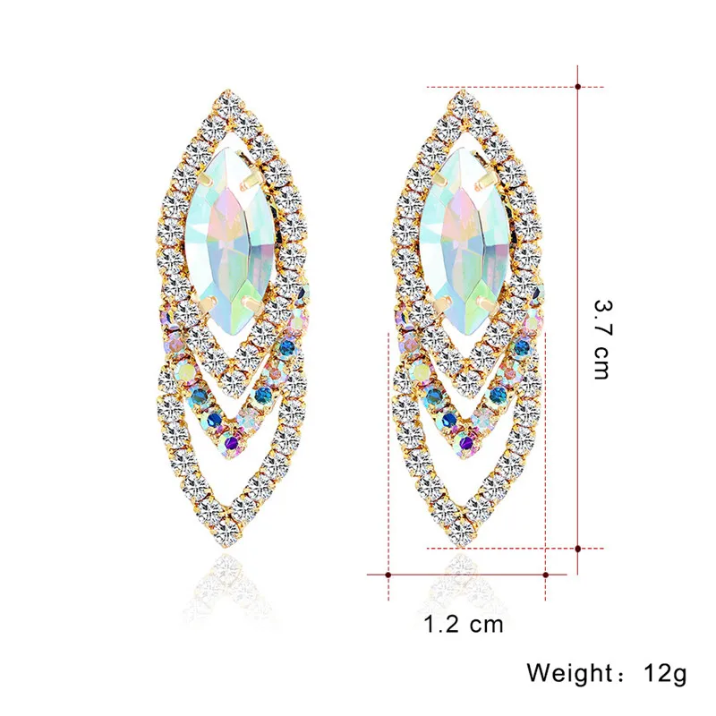 Женские серьги в ювелирных изделиях модные простые европейские и американские