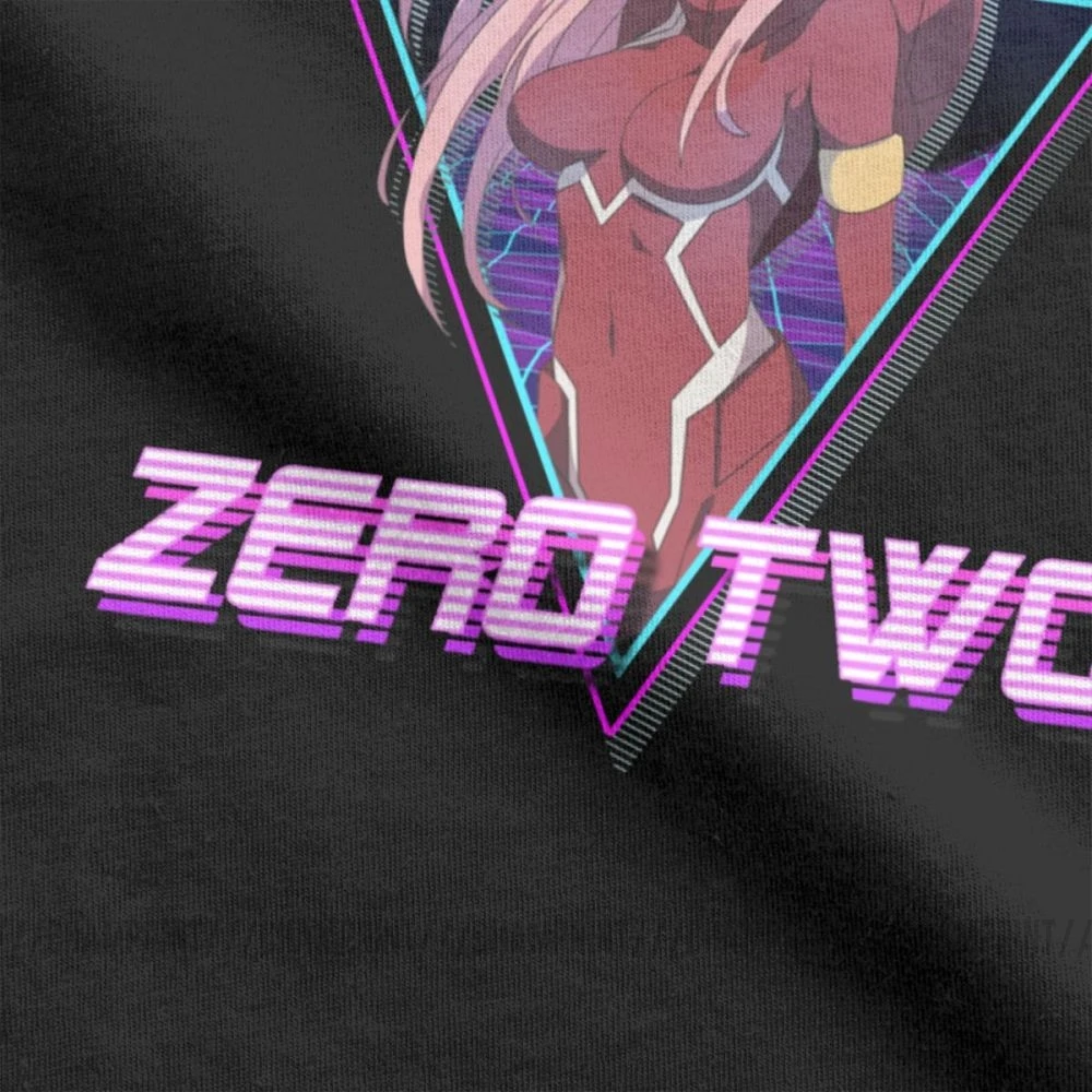 Darling In The FranXX Zero Two Футболка мужская Эстетическая футболка с фильмом хлопковые