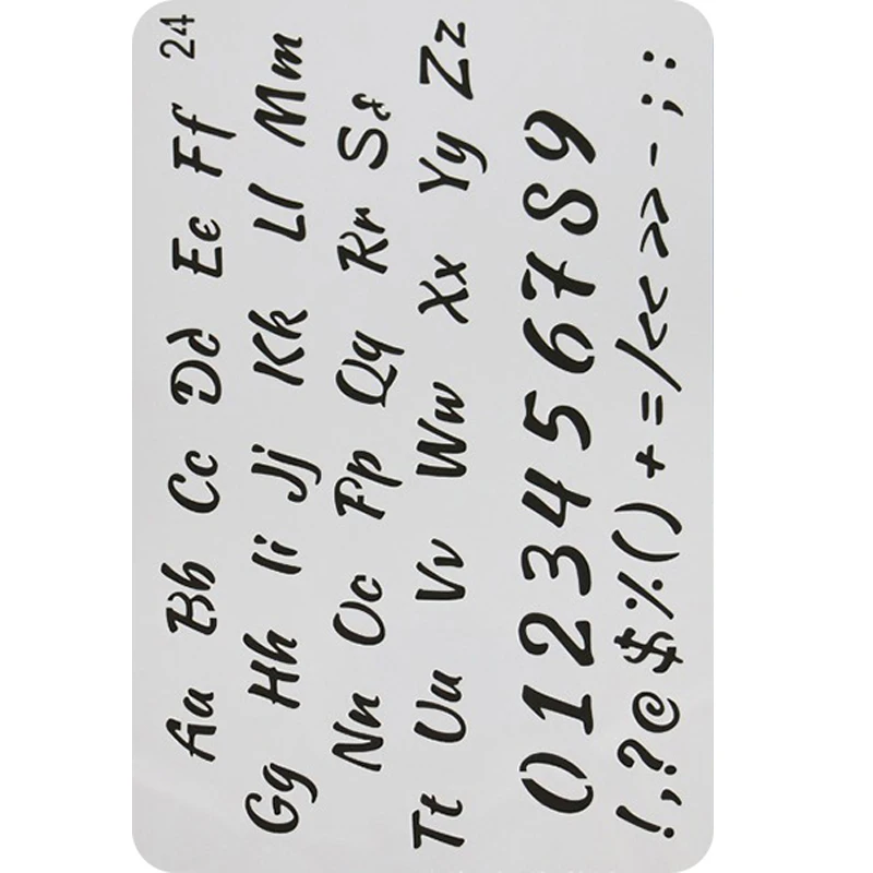 1 шт. с изображением букв и цифр трафареты пластиковые чехлы рисунком Шаблон