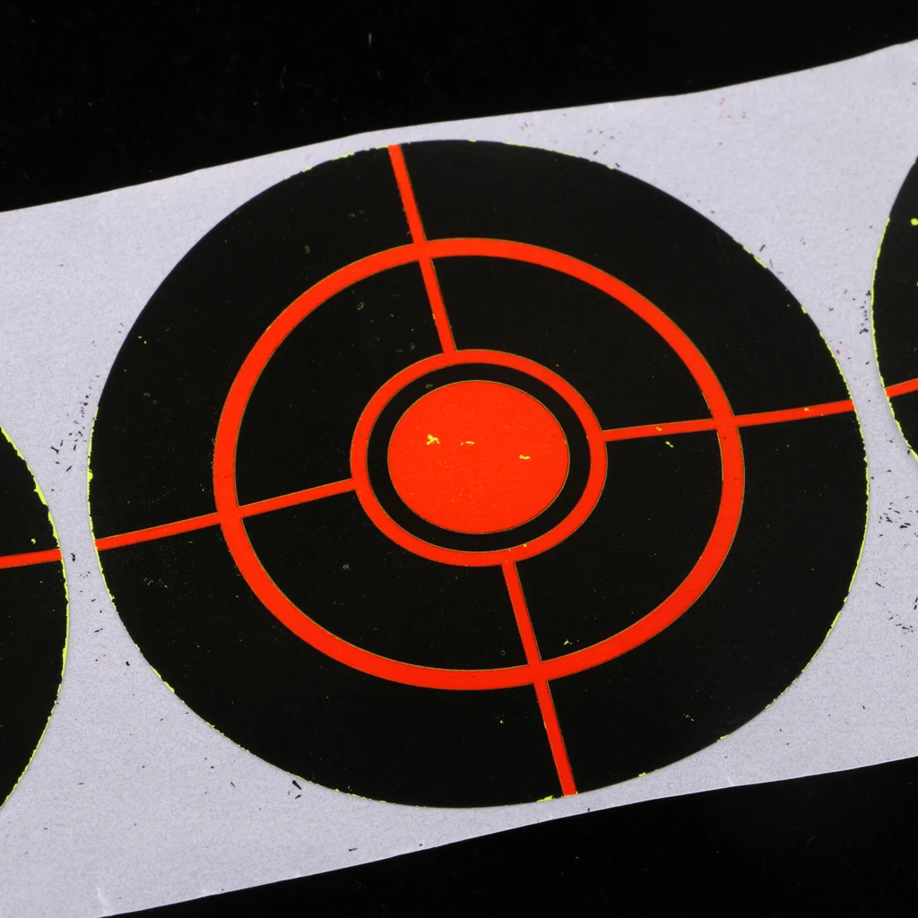 100 шт. черно красные наклейки для стрельбы 3 &quotклейкая Бумага целевые показатели