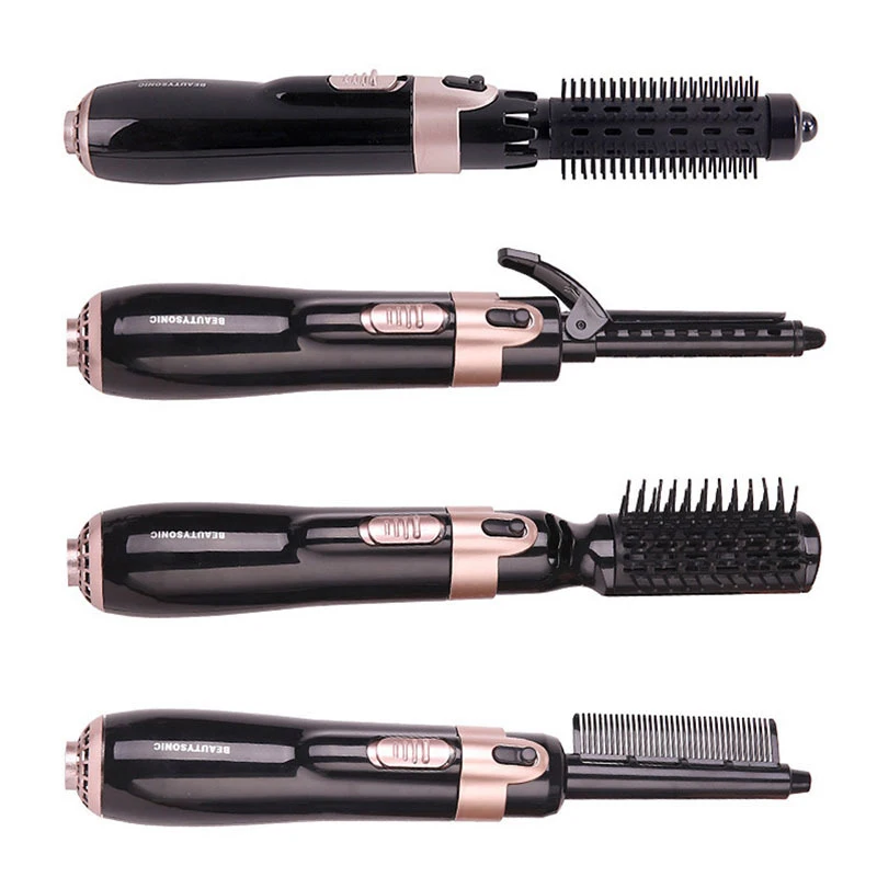 4 в 1 Электрический Выпрямитель для волос щетка завивки женщин и мужчин