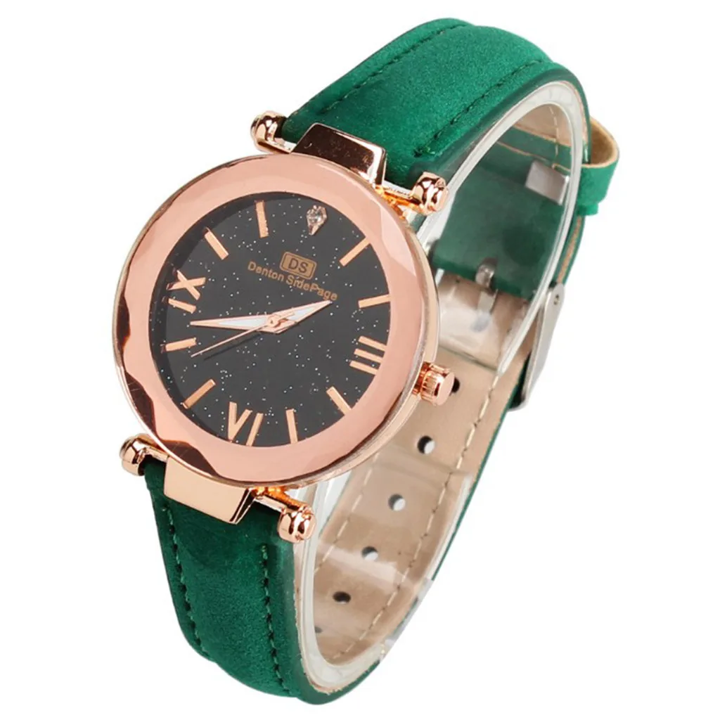 Роскошные женские часы с циферблатом звездного неба модные кварцевые наручные