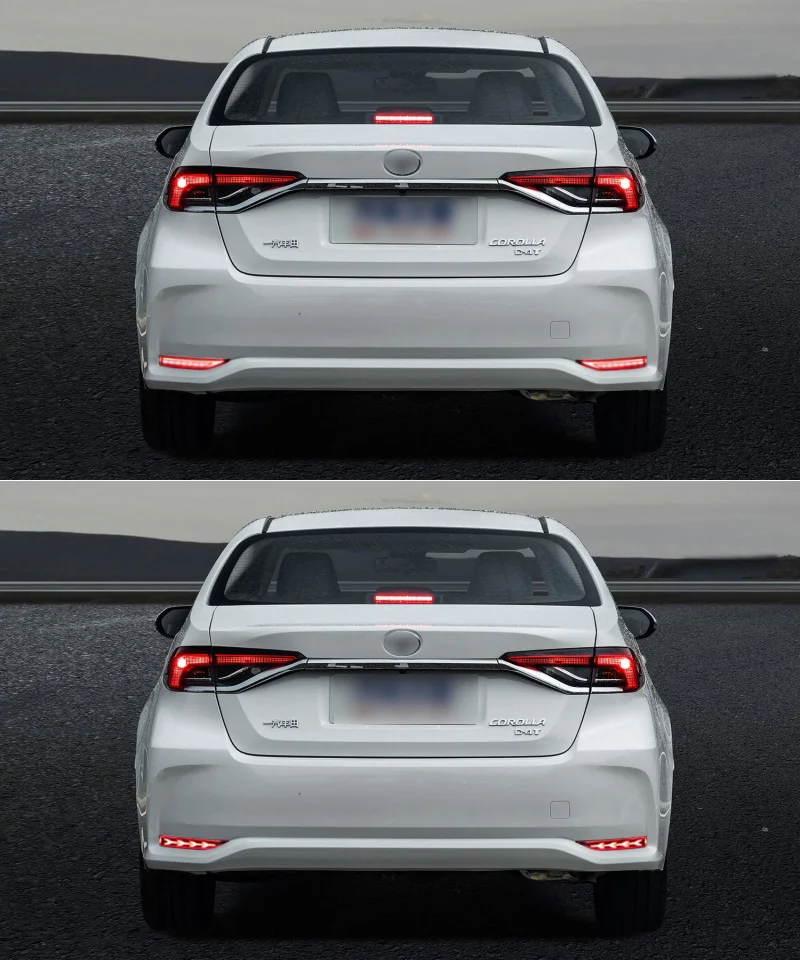 1 комплект,, год, для Toyota corolla, задний светильник altis, Дневной светильник, автомобильные аксессуары, светодиодный светильник на голову для corolla, задний светильник