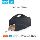 Умная Беспроводная ловушка для мышей TUYA с Wi-Fi, приманка для мышей, ловушка для мышей без яда, Электронная клетка для мыши, ловушка для вредителей крыс