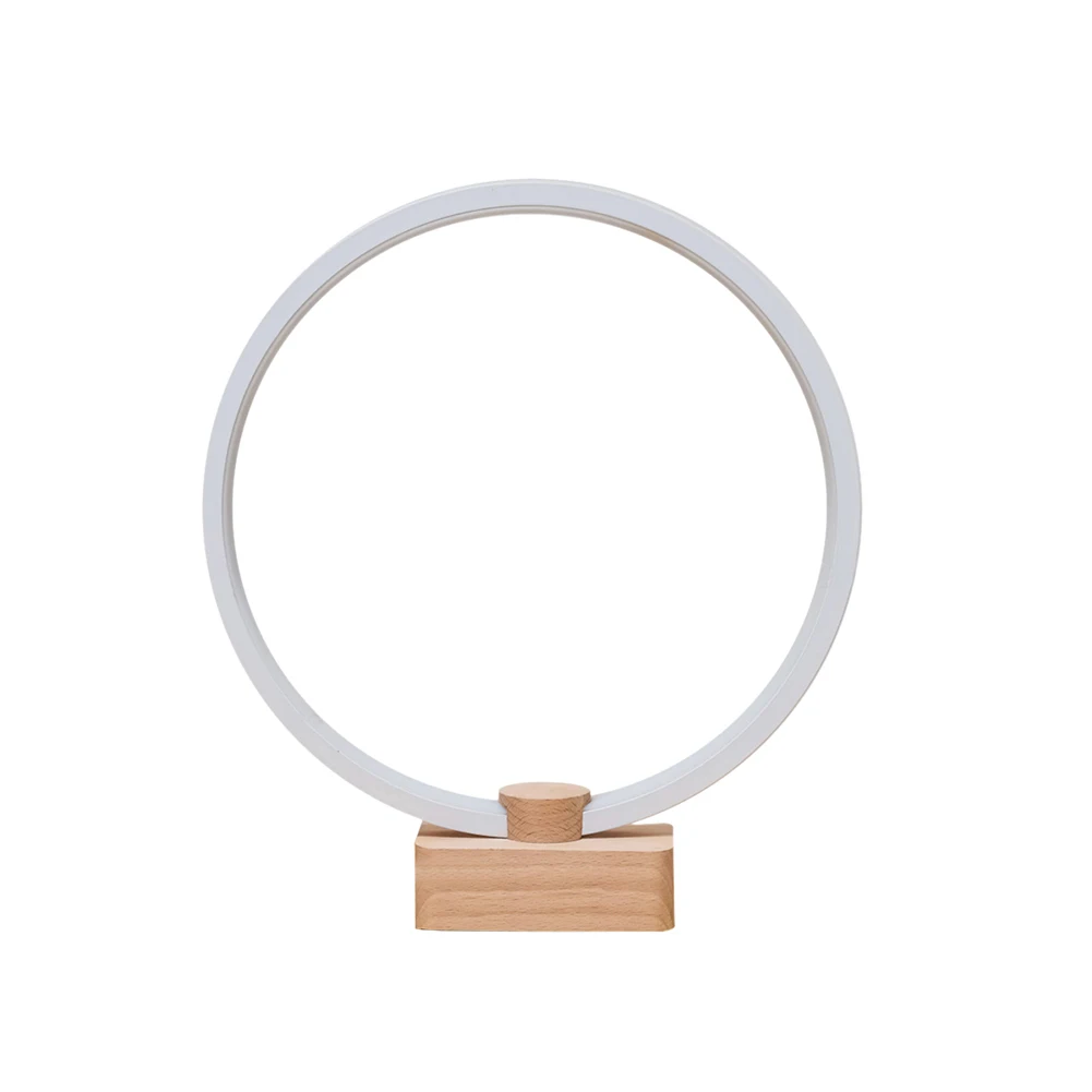 

USB Connection LED Lighting Night Remote Control Reading Wood Gift Bedroom Bedside Study Home Decor Desk Lamp Eye Caring Table