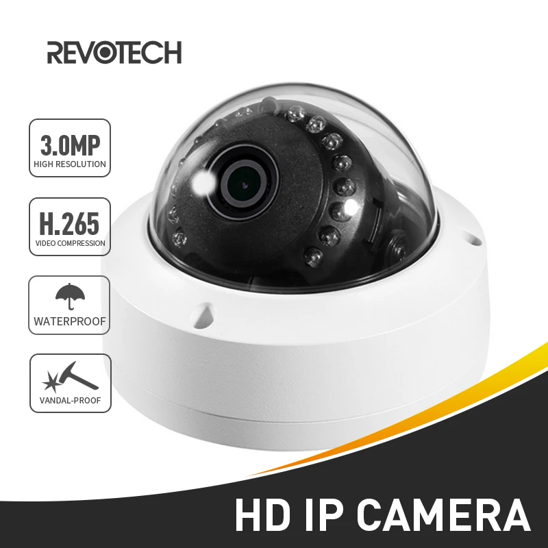 H.265 HD Антивандальная Водонепроницаемая 3MP светодиодная наружная IP камера