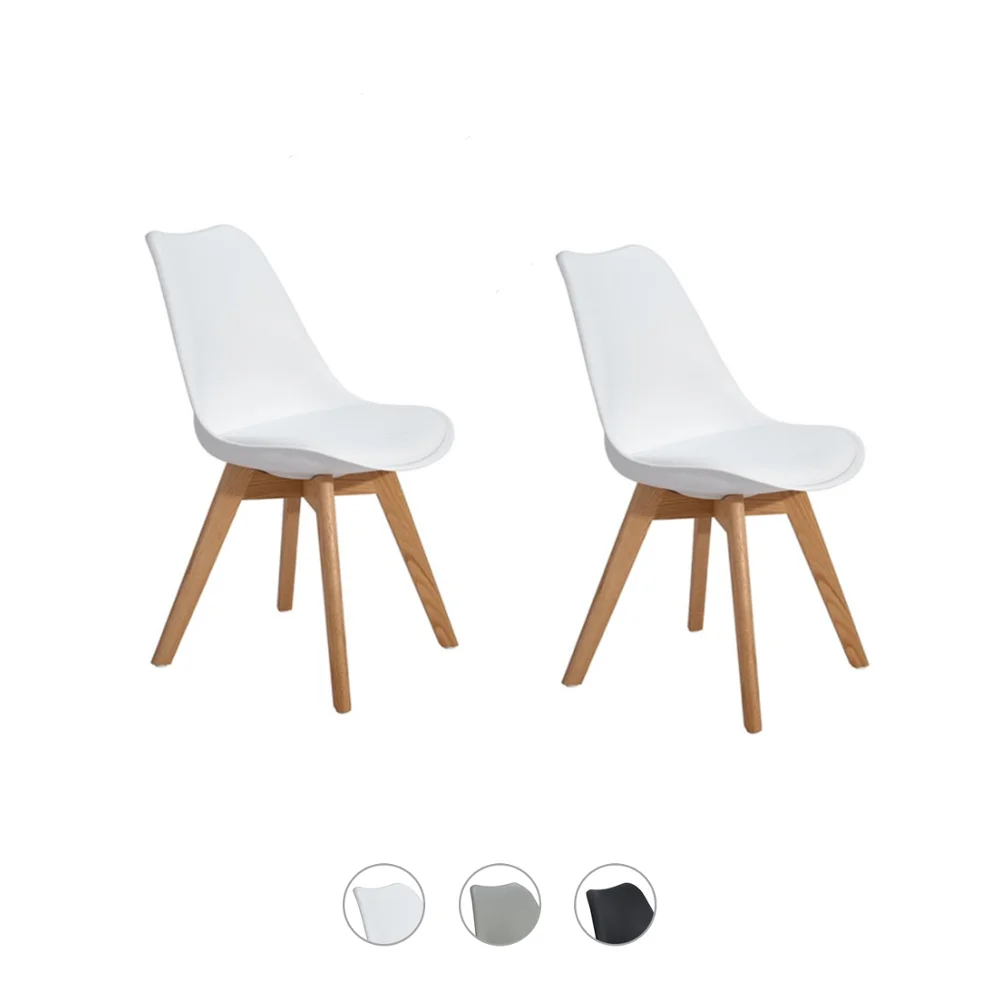 Набор обеденных стульев из 2 предметов современные ножки массива дуба в