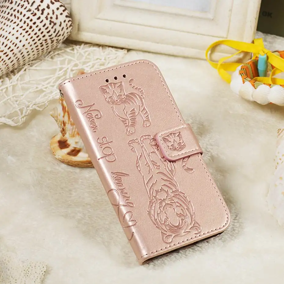 Кожаный флип-чехол с 3D кошкой и тигром для huawei P30 P20 Pro mate 30 Lite P Smart Z Y7 Prime Honor 9X20 Pro 8A 10i Y6