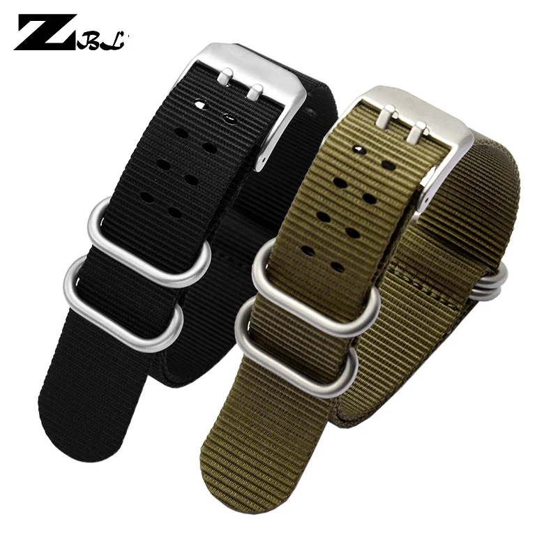 22mm 23mm Nylon watch strap band waterproof sport for luminox watchbands nato black green fashion bracelet | Наручные часы