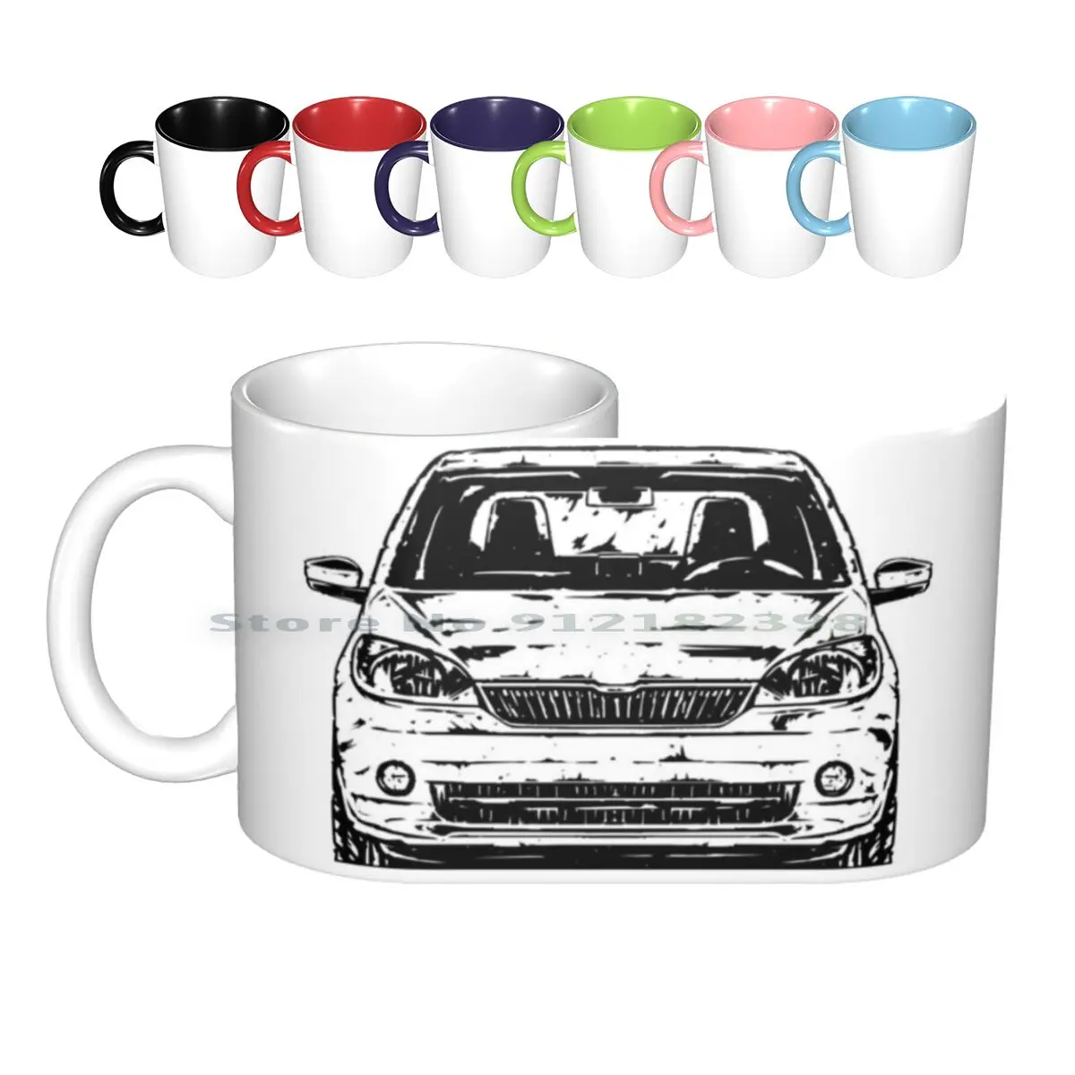 Citigo Dirty Ceramic Mugs Coffee Cups Milk Tea Mug Citigo Citigo Citigo Enthusiast Citigo Tuning Citigo Lover Skoda Citigo