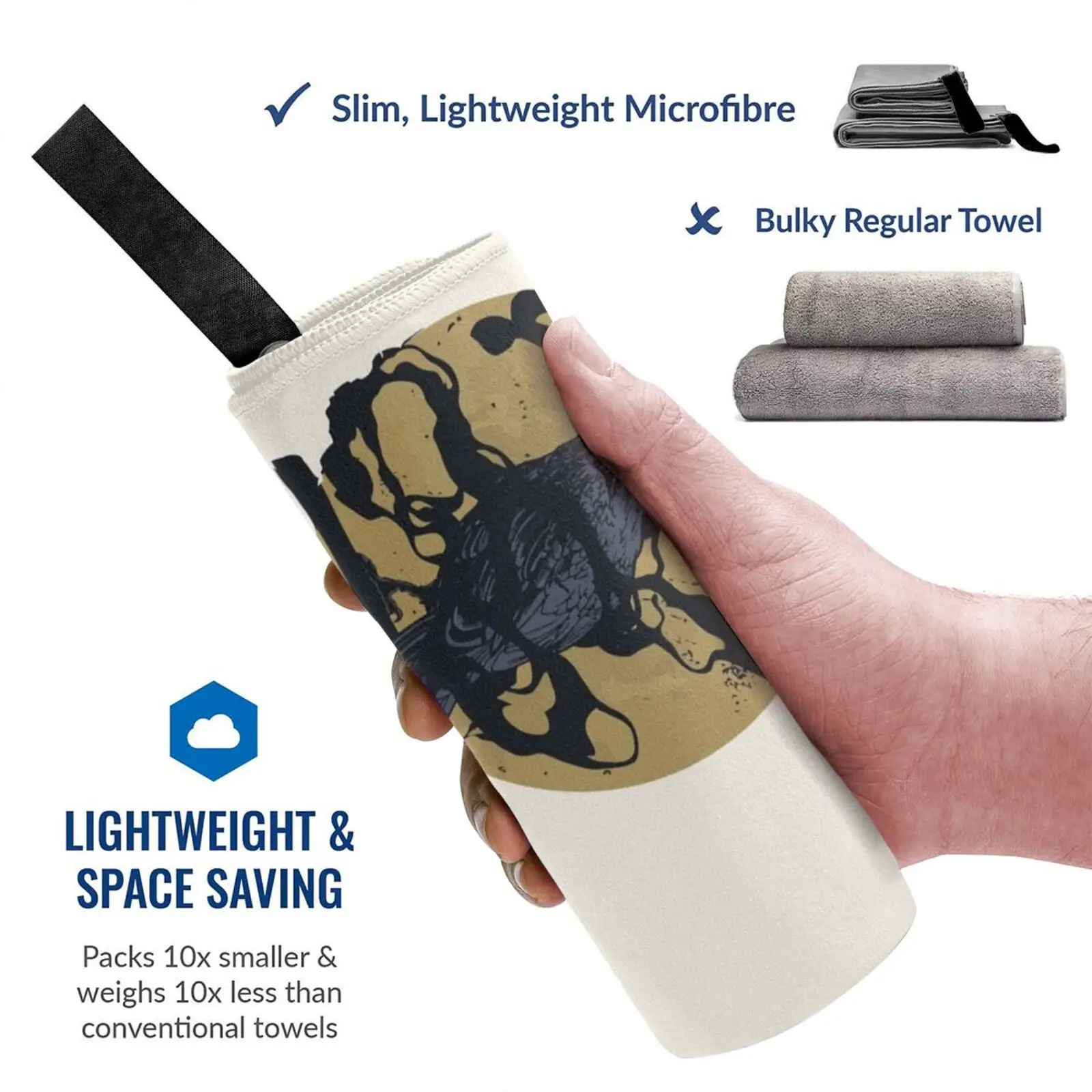 Полотенце Raven быстросохнущее портативное для спортзала ванной Италия 90s футбол