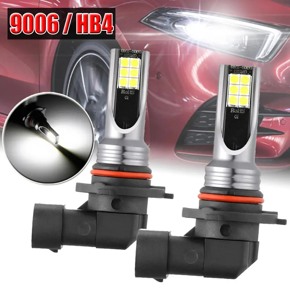 Светодиодный налобный светильник 2 шт. 9006 HB4 12 В 60 Вт 6000K|Передние LED-фары для авто| |