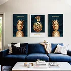 Золотой ананас картины холст постер и печать Скандинавская Мода Vogue Цитата черно-белые настенные картинки для гостиной настенное искусство