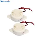 10 шт.лот 95DB сигнал тревоги высокой частоты 3-24V 12V Электронный звуковой сигнал тревоги прерывистый сигнал для Arduino SFM-27