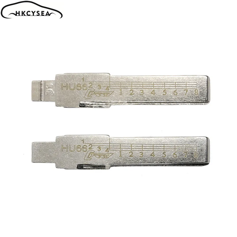 HKCYSEA гравированные линии чистые весы необработанные KD ключ лезвие 31 # HU66 для