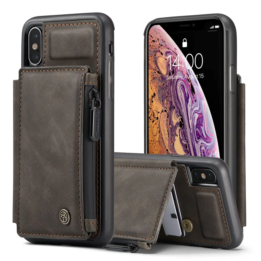 

Роскошный кожаный чехол-книжка с магнитной застежкой для iPhone XS Max