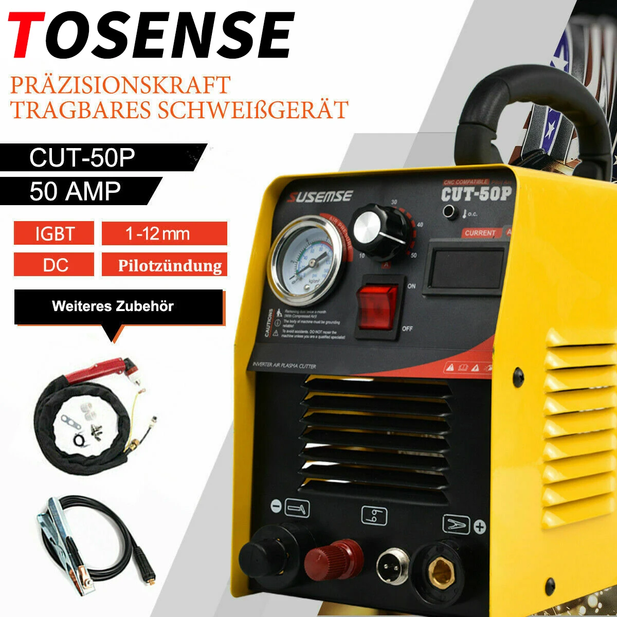 

110/220V Air Plasma Cutter Non-HF Pilot Arc Cut50p Cutting Machine With CNC 10-50A Digital DC Inverter