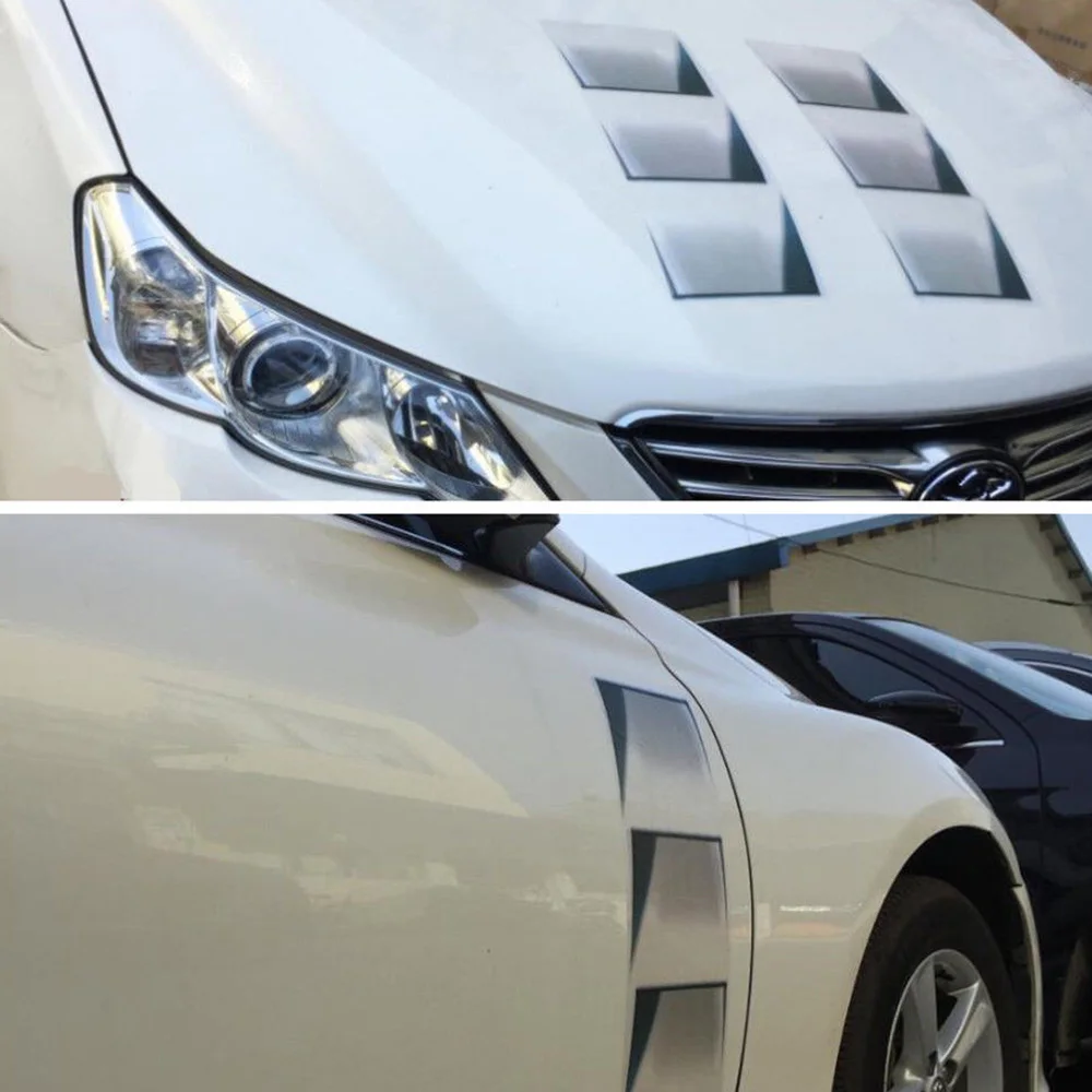 

48*20cm Car Decoration Decals Hood Fender 3D PVC Simulation Universal Fashion High Quality