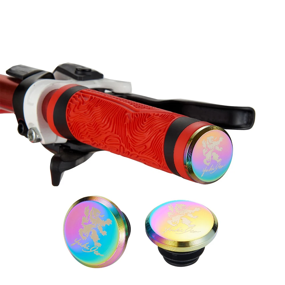 

Colorful CNC Handlebar Plug Cover Mountain Bike Handlebar Plug Cover Color Aluminum Alloy Bmx Bar Ends Bicycle Handlebar Block