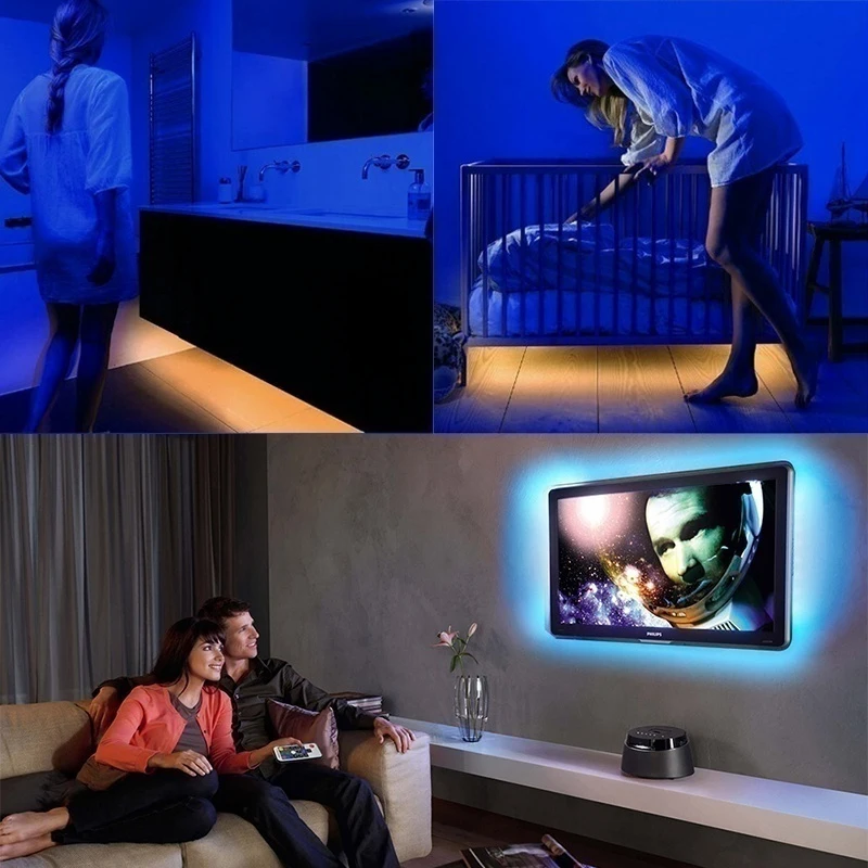 

LED Strip Lights RGB SMD2835 IR Remote DC5V 1M 2M 3M 4M 5M USB Flexible Lamp Tape Diode TV wall decoration backlight Led luces
