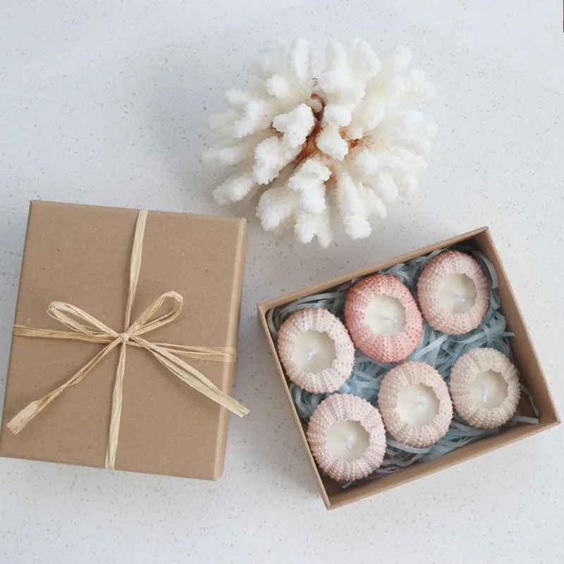 Бесплатная доставка (6 шт./корт.) натуральная морская Свеча для ароматерапии