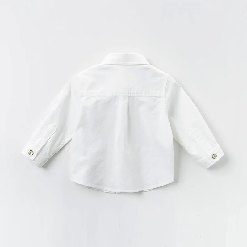 DBX12612 dave bella рубашка с принтом для маленьких мальчиков весенние топы малышей