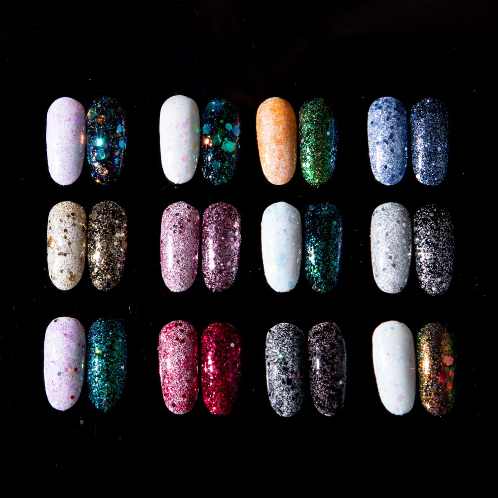 5g Красочный Блестящий Порошок для ногтей золотой серебряный блеск лица блестки