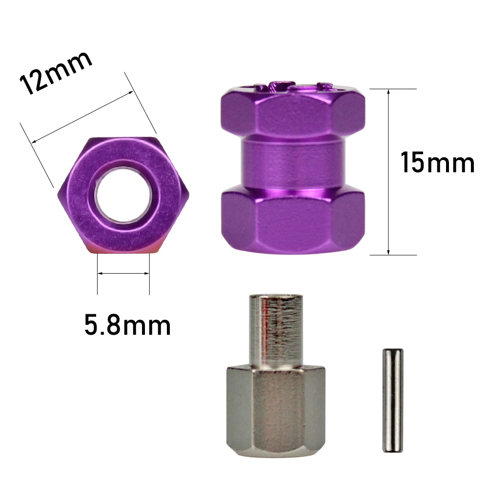 Металлическая удлинительная муфта MEREPACCOR для радиоуправляемого автомобиля 12 мм