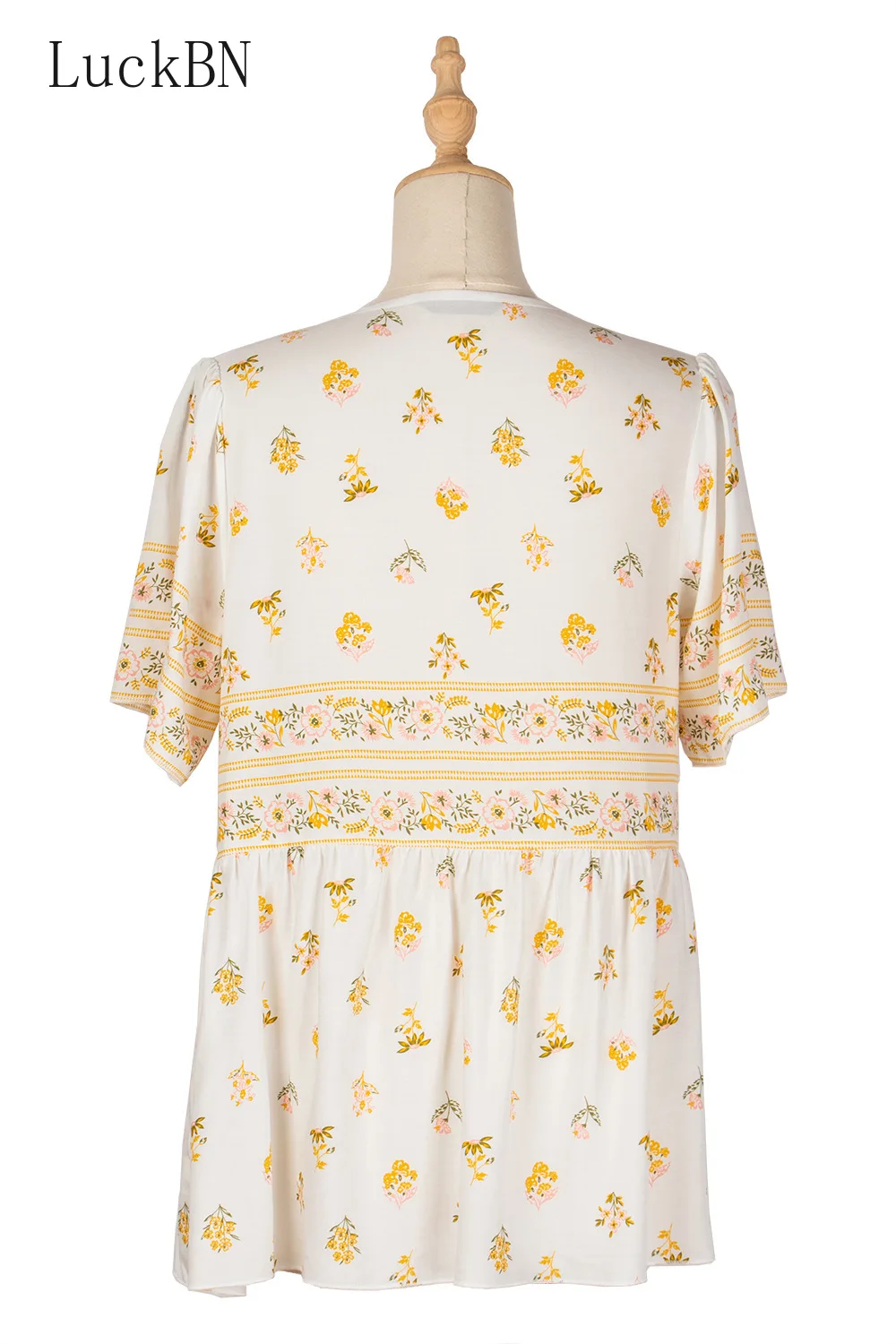 

Printed Shirt 2021 Spring Summer Blouses Women's Clothing O Neck Fashion Casual Tops Women's Pullover Short-sleeved Shirt Beach