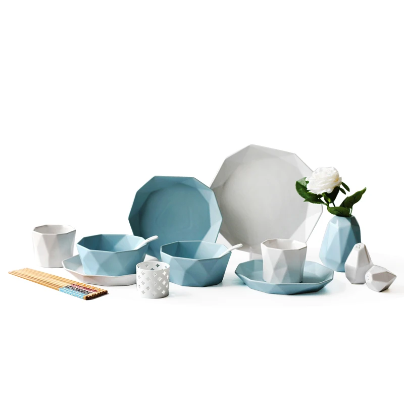 Набор посуды из 7 предметов Простой комбинация домашний подарок керамический