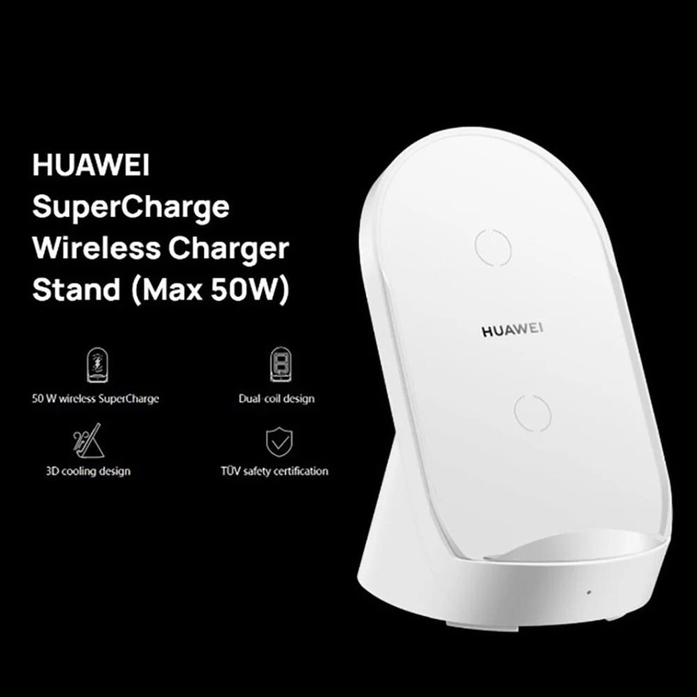 Беспроводное зарядное устройство Huawei 50 Вт CP62R SuperCharge для Mate 40 pro 30 P40 iphone Samsung