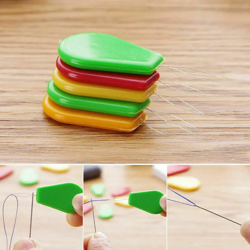 10 шт./компл. игла Threader лук проволока стежка вставить Швейные машины Инструмент