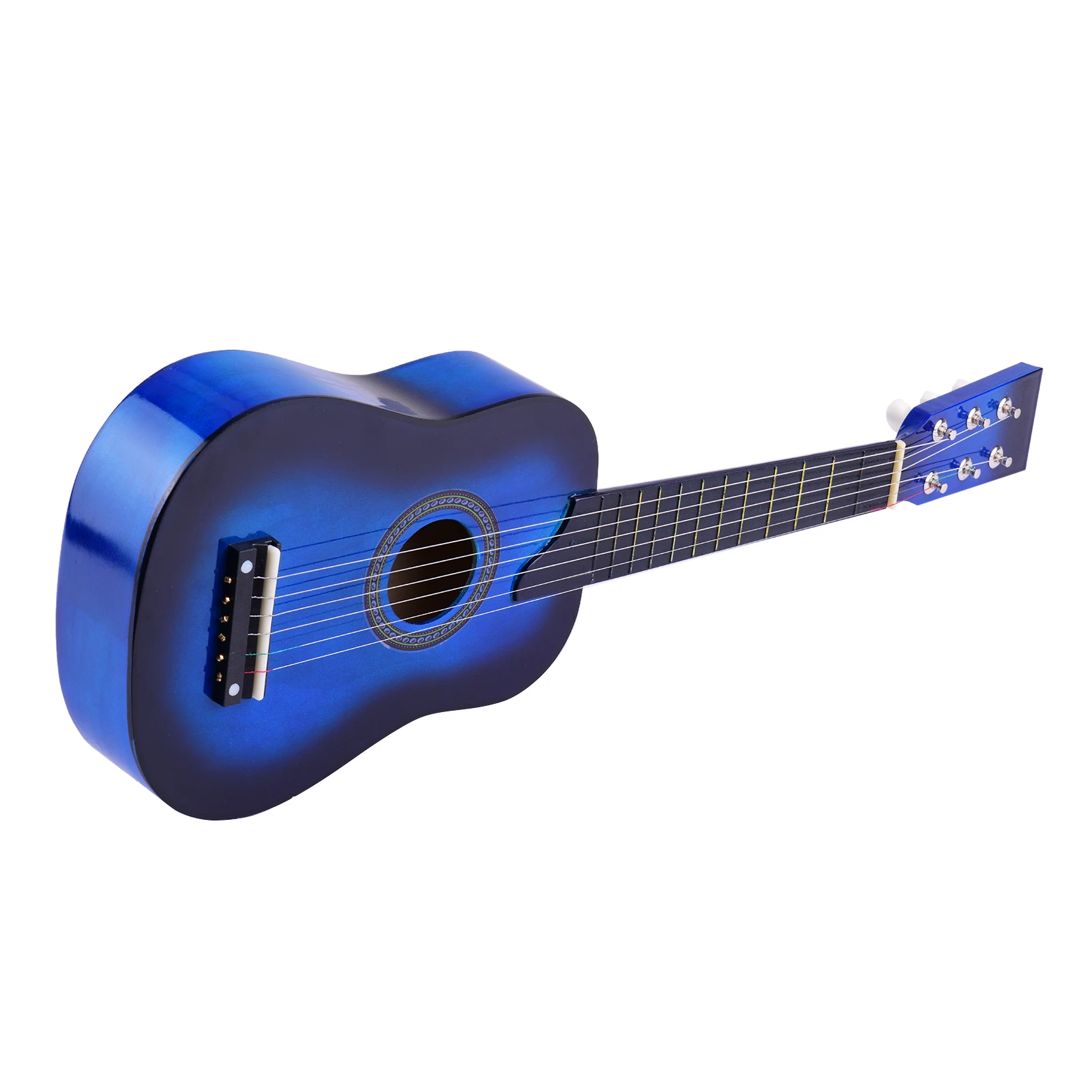 

Muslady 25-inch Guitar 6-String Children Guitar Musical Toy Instrument Merbau Plywood Body Engineered Wood Fingerboard Bridge