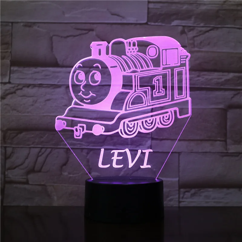 Мультяшный декоративный светильник Levi Tank Engine Thomas And Friends Декор детский ночник для