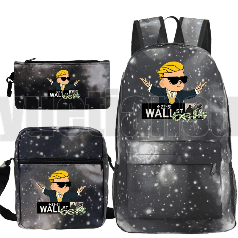 

Sac A Dos Gamestop Backpack Men Galaxy Mochila Zipper Bag Pack WallStreetBets Plecak Pencil Bag Shoulder WSB Bookbag