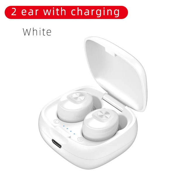 CHAURE TWS 5,0 Bluetooth наушники 3D стерео Беспроводные спортивные наушники-вкладыши с двойным микрофоном мини IPX5 водонепроницаемые - Цвет: 2 ear with charging