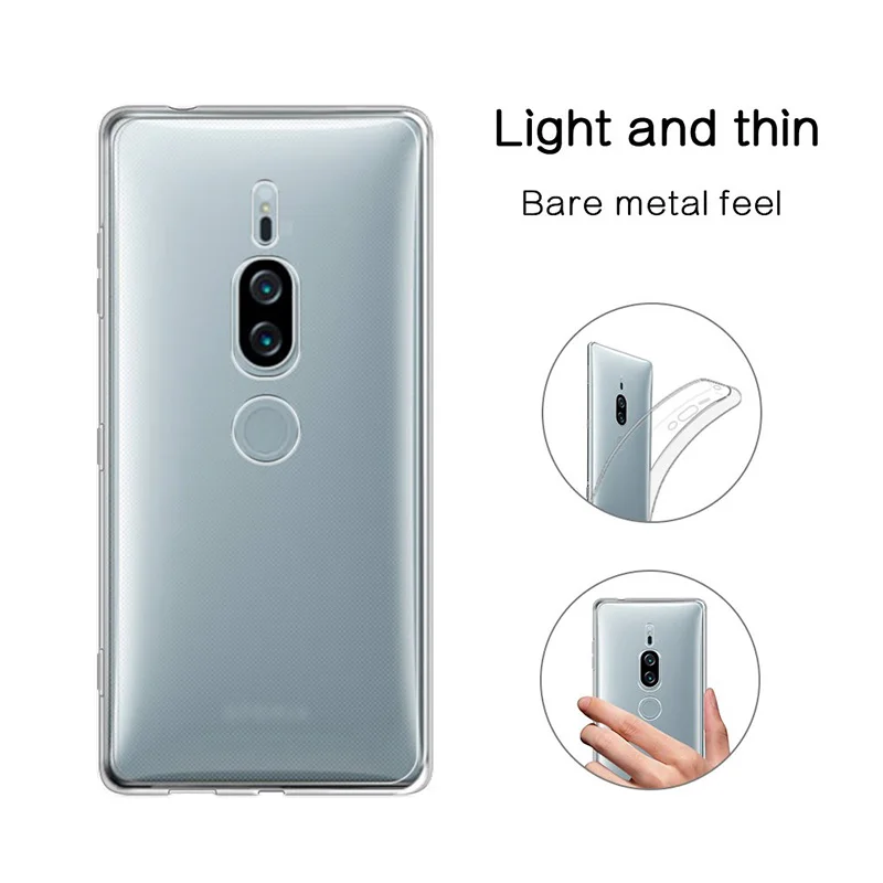 Оригинальные прозрачные силиконовые чехлы для Sony Xperia XZ2 Premium H8166 H8116 5 8 &quot мягкий